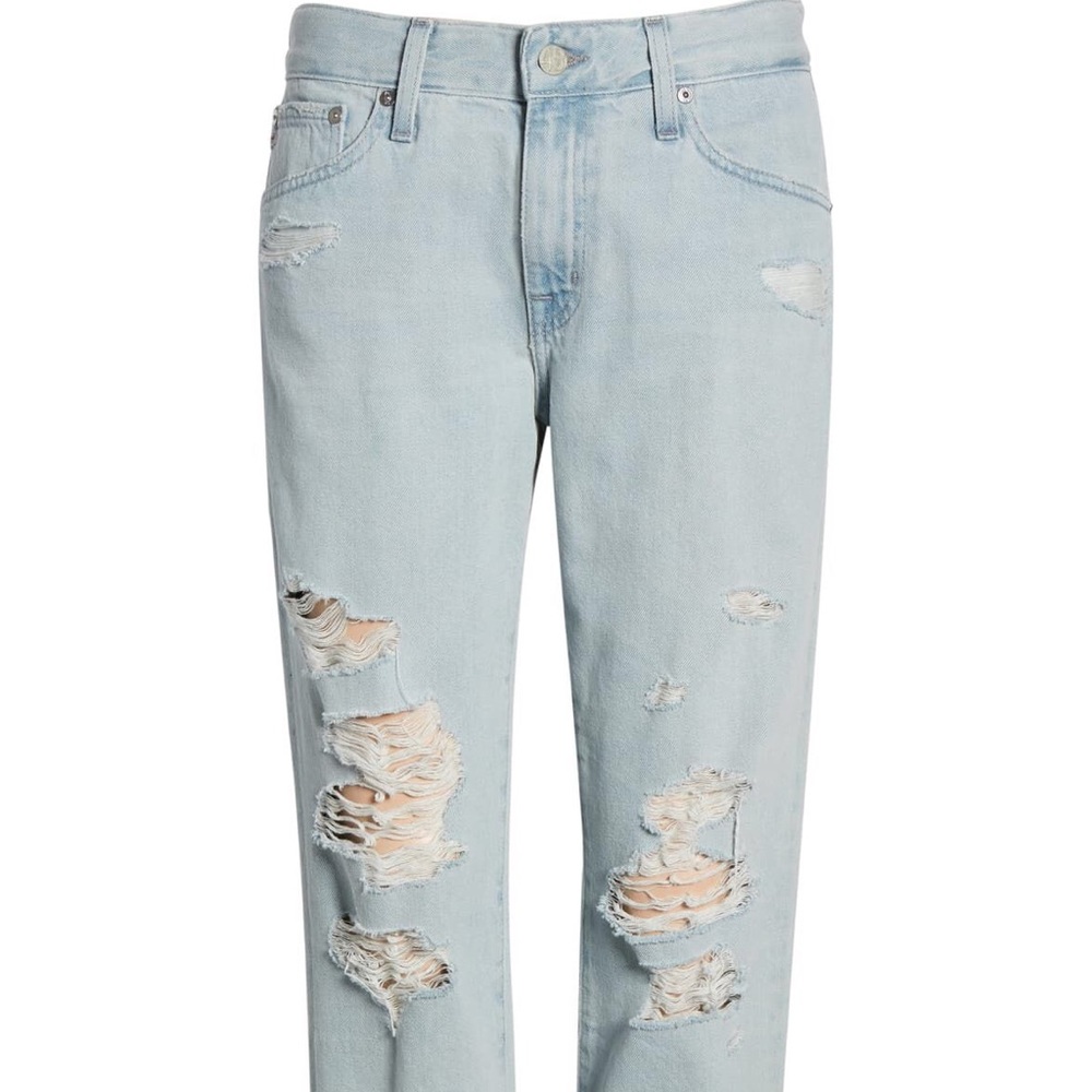 Ex-Boyfriend Ripped Slouchy Ankle Slim Jeans